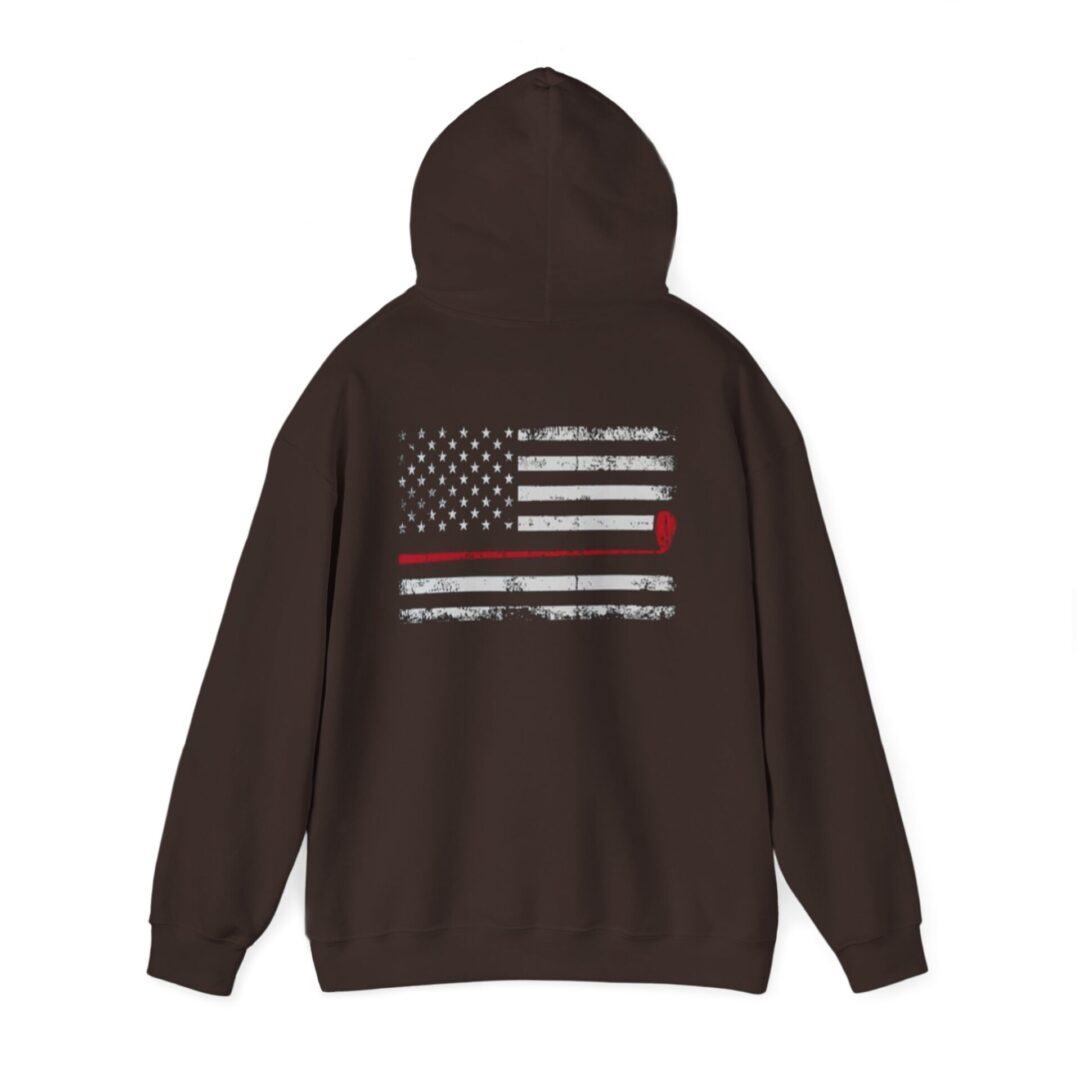 Thin Red Line American Flag Hoodie - Image 7