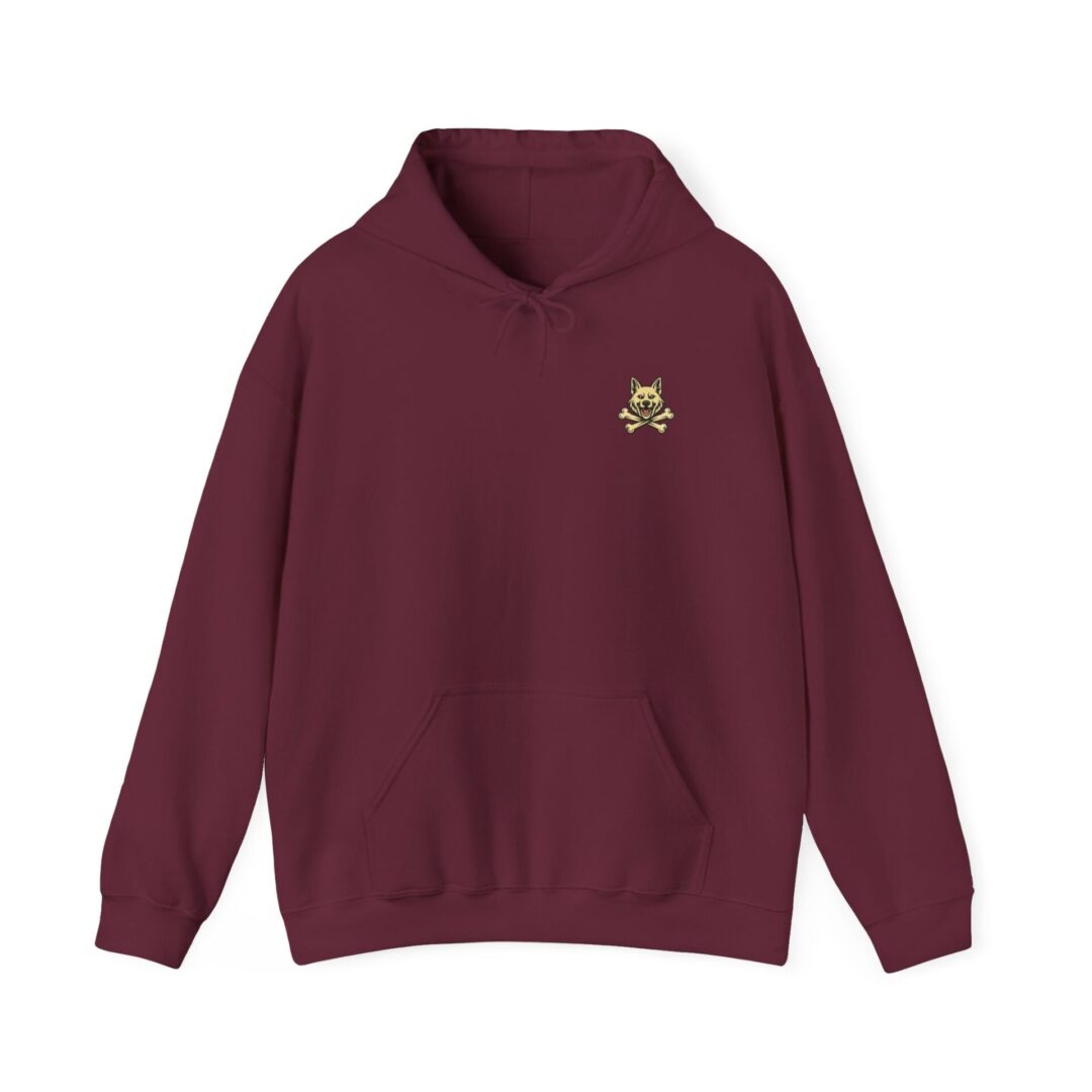 Men's K-9's & Chaos | Gold Skull Paw Lightning Hoodie - Image 5