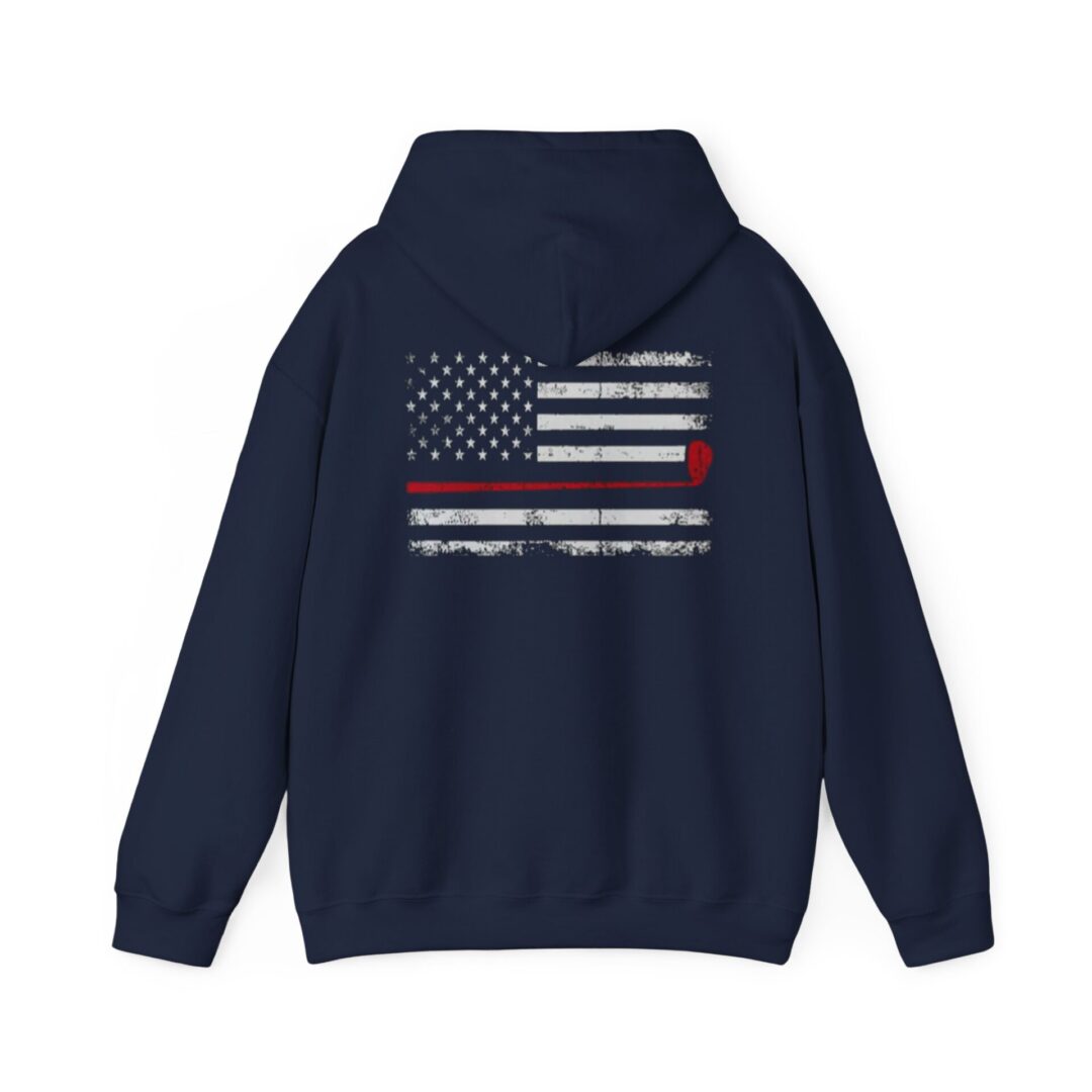Thin Red Line American Flag Hoodie - Image 10