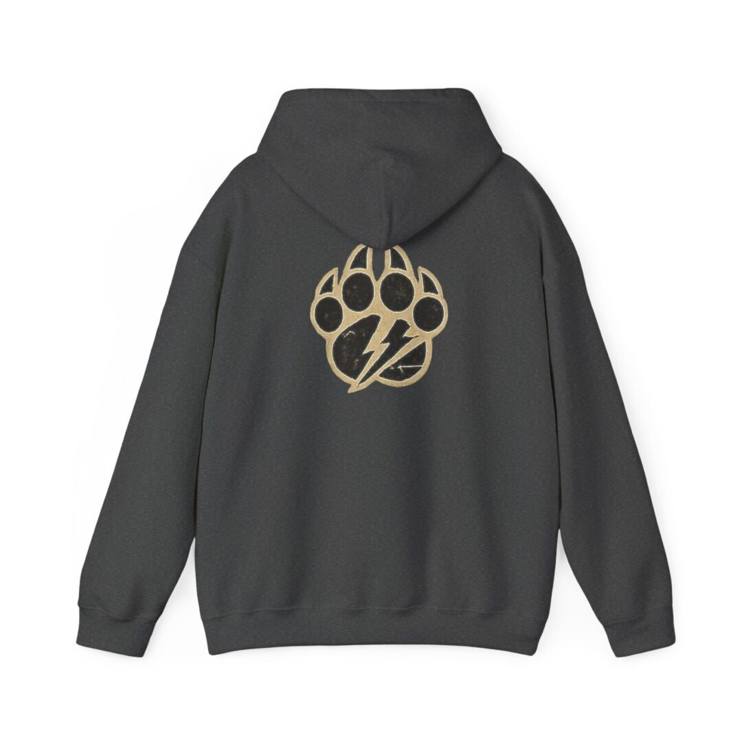 Men's K-9's & Chaos | Gold Skull Paw Lightning Hoodie - Image 14