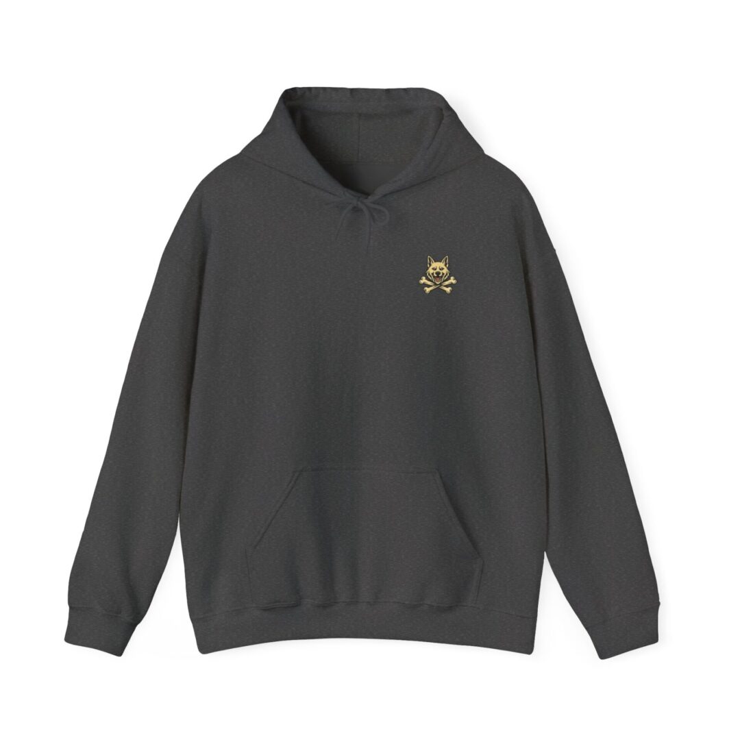 Men's K-9's & Chaos | Gold Skull Paw Lightning Hoodie - Image 13