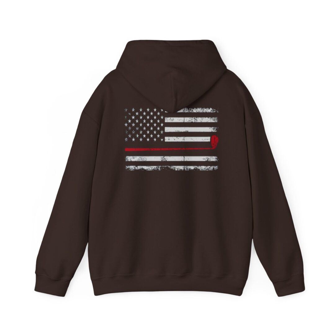 Thin Red Line American Flag Hoodie - Image 6