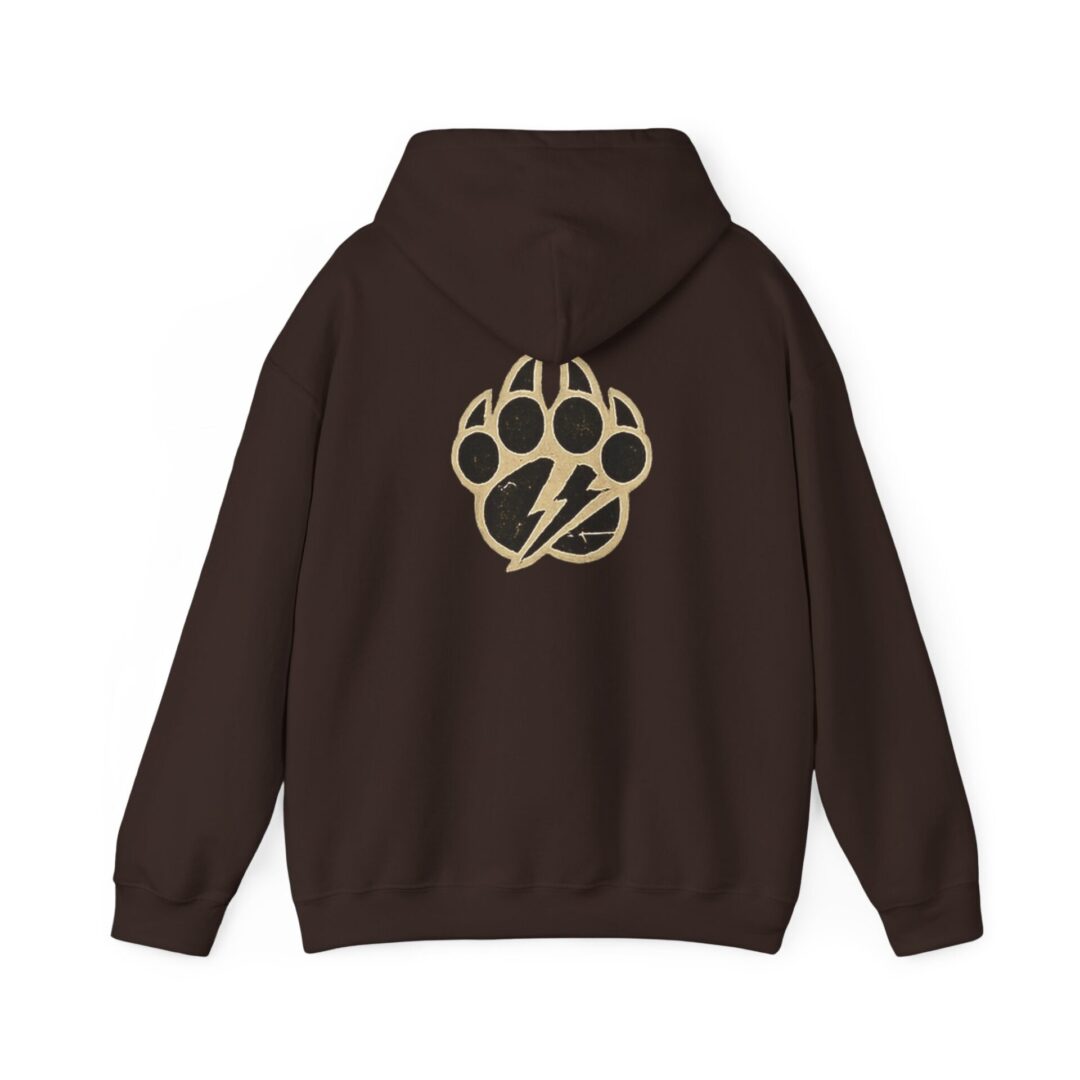 Men's K-9's & Chaos | Gold Skull Paw Lightning Hoodie - Image 10