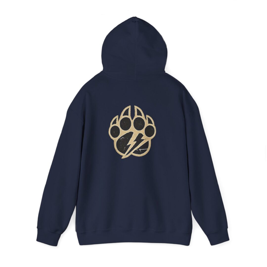Men's K-9's & Chaos | Gold Skull Paw Lightning Hoodie - Image 23