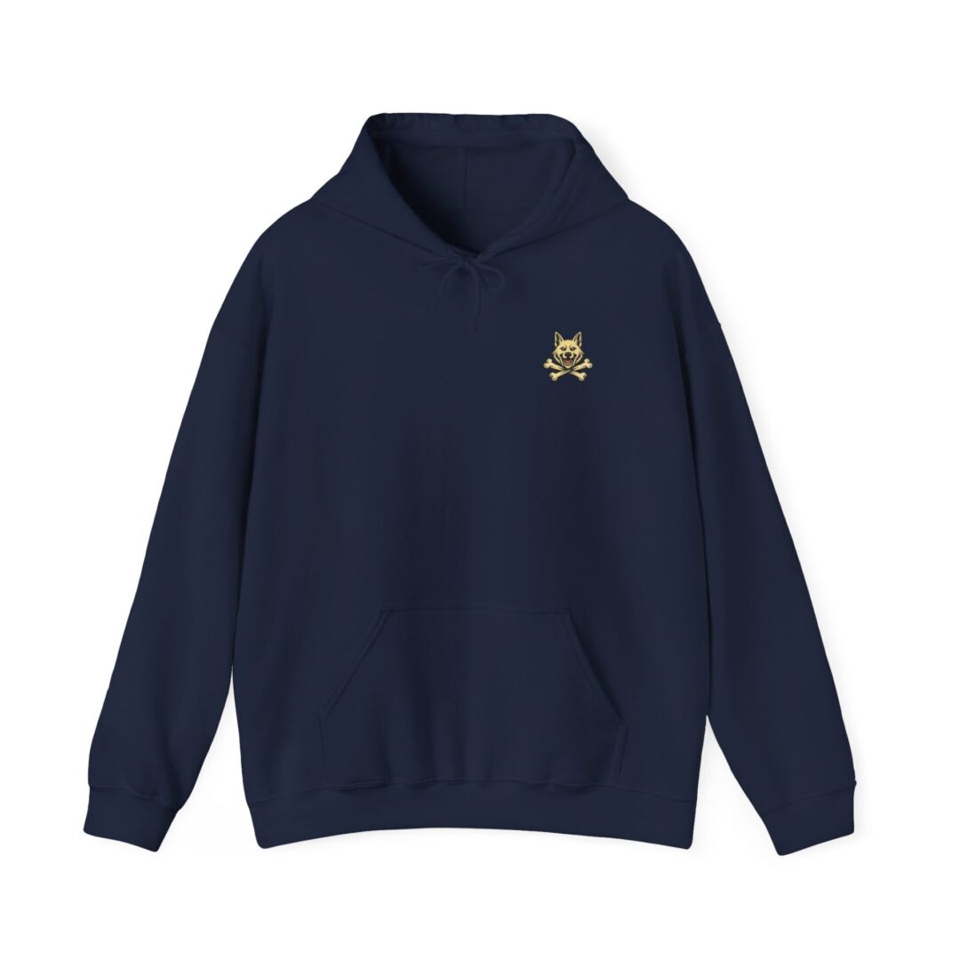 Men's K-9's & Chaos | Gold Skull Paw Lightning Hoodie - Image 21