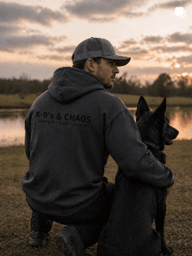 Mens K-9s Chaos Hoodie | Strength Faith Service